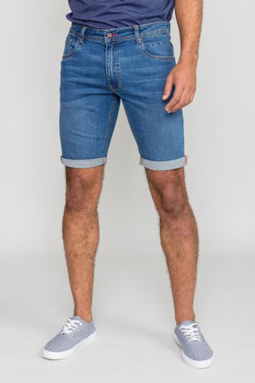 D555 BROXBOURNE Denim Shorts - Kratke hlače - Moške Kratke Hlače za Močnejše Postave