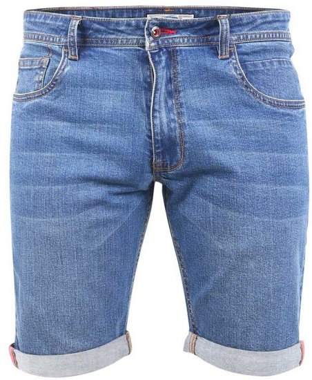 D555 BROXBOURNE Denim Shorts - Kratke hlače - Moške Kratke Hlače za Močnejše Postave