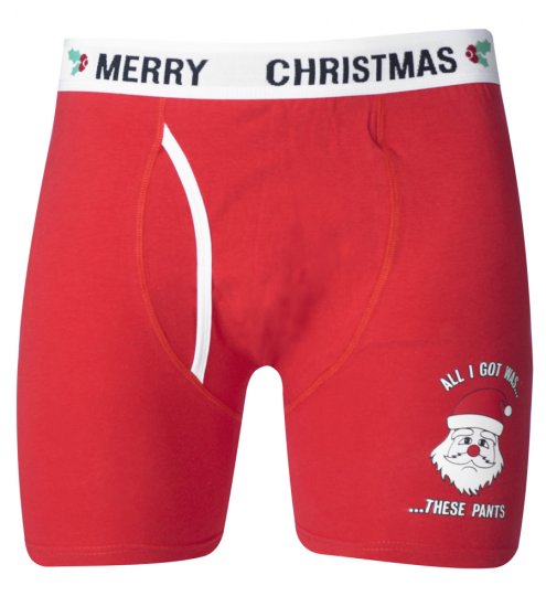 D555 Claus Christmas Boxers 2-pack - Spodnje perilo & kopalne hlače - Moško Spodnje Perilo za močnejše postave