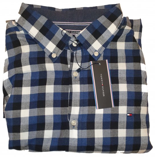 Tommy Hilfiger Gingham Twill Shirt Blue - Motleyjeva nora aprilska razprodaja - 