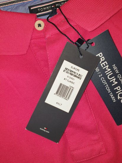 Tommy Hilfiger Classic Polo Dark Pink - Motleyjeva nora aprilska razprodaja - 