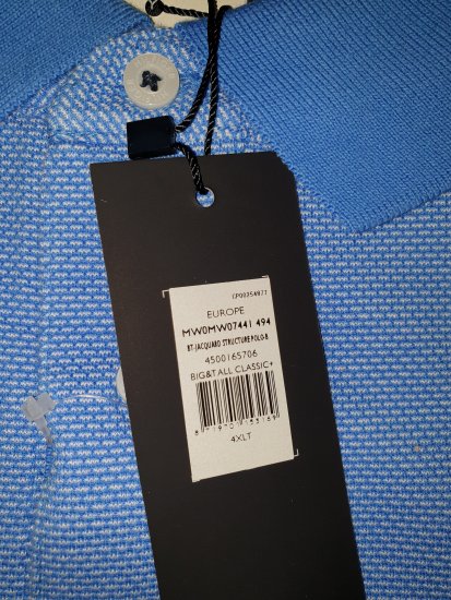 Tommy Hilfiger Jacquard Structure Polo Blue - Motleyjeva nora aprilska razprodaja - 