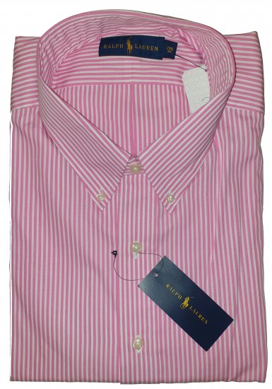 Polo Ralph Lauren 702 Shirt Pink/White - Motleyjeva nora aprilska razprodaja - 