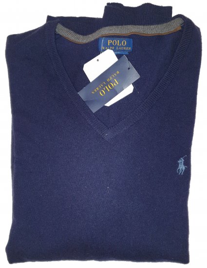 Ralph Lauren M Classics NavyBlue Sweater - Motleyjeva nora aprilska razprodaja - 