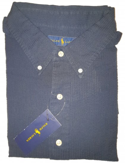 Polo Ralph Lauren TC7I Navy Short Sleeve Shirt - Motleyjeva nora aprilska razprodaja - 