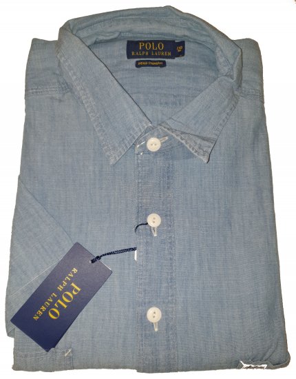 Polo Ralph Lauren TC7E Short Sleeve Shirt Lite Indigo - Motleyjeva nora aprilska razprodaja - 
