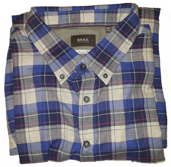 Brax 419030 Shirt Blue - Motleyjeva nora aprilska razprodaja - 