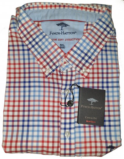 Fynch-Hatton 6022 Shirt Red - Motleyjeva nora aprilska razprodaja - 