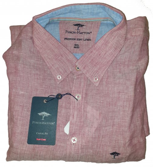 Fynch-Hatton 6156 Shirt Red - Motleyjeva nora aprilska razprodaja - 