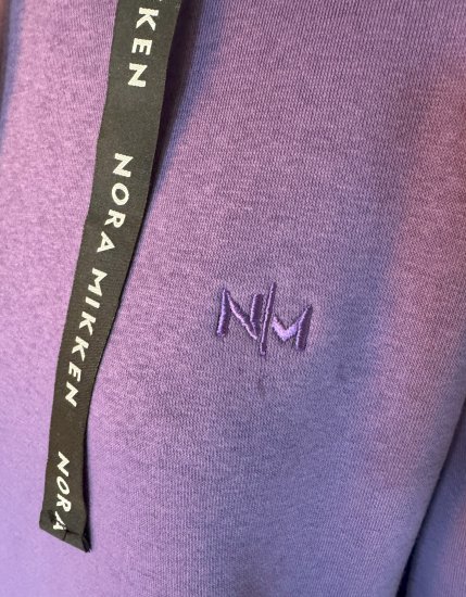 Nora Mikken KRISTINA Long Hoodie Purple - Puloverji & jopice - 