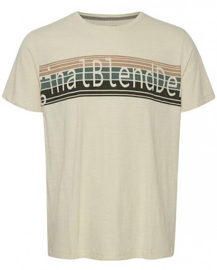 Blend T-Shirt 4242 Cloud Cream - Kratke Majice - Moške kratke majice za močnejše postave