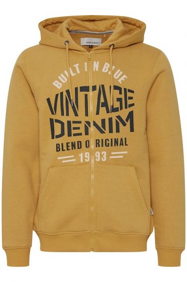 Blend Hoodie 4276 "Vintage Denim" Orange - Puloverji & jopice - Moški Puloverji & Jopice za Močnejše Postave