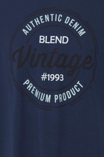 Blend 8411 T-Shirt Dress Blues - Kratke Majice - Moške kratke majice za močnejše postave