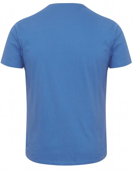 Blend 5018 T-Shirt Blue - Kratke Majice - Moške kratke majice za močnejše postave