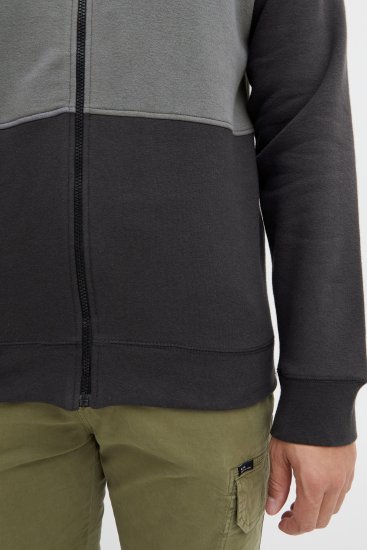 Blend 5282 Full Zipper Sweatshirt Black - Puloverji & jopice - Moški Puloverji & Jopice za Močnejše Postave