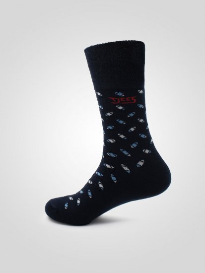 D555 Harold 3 Extra Wide Comfort Fit Socks 3-pack Navy/Denim - Spodnje perilo & kopalne hlače - Moško Spodnje Perilo za močnejše postave