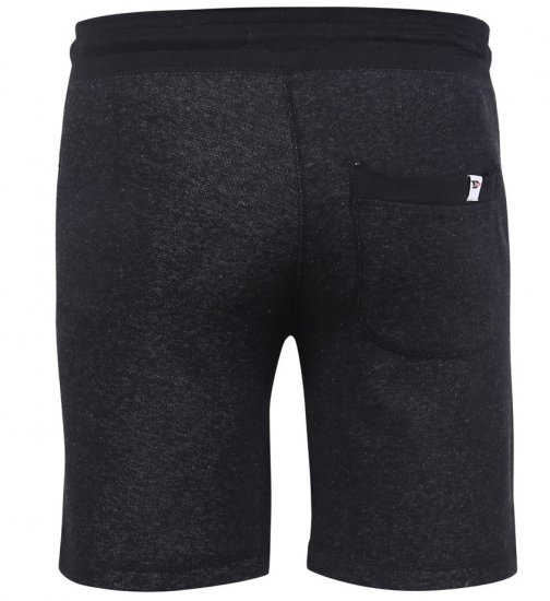 D555 HARLOW Jersey Shorts Black Twist - Trenirke & kratke trenirke - Moške Trenirke za Močnejše Postave