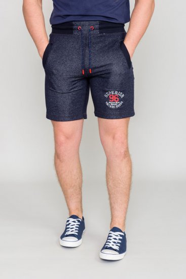D555 HARLOW Jersey Shorts Denim Marl - Trenirke & kratke trenirke - Moške Trenirke za Močnejše Postave