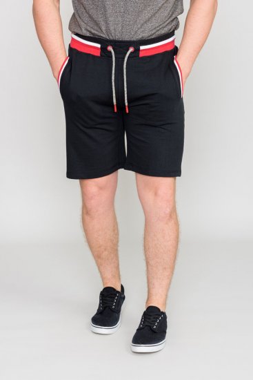 D555 DAGENHAM Jersey Shorts Black - Trenirke & kratke trenirke - Moške Trenirke za Močnejše Postave