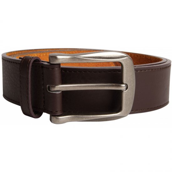 D555 Harrison Leather Belt Brown, 4cm - Pasovi - Moški Pasovi Večje Velikosti