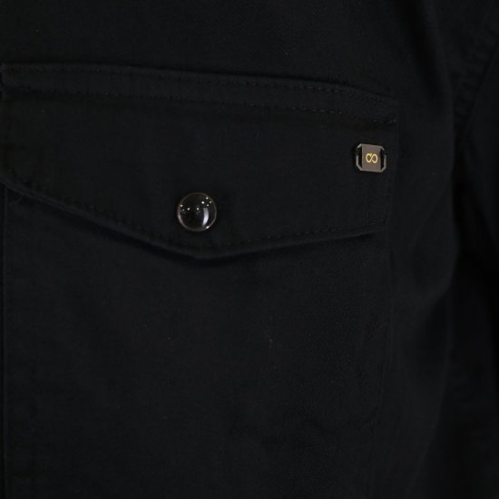 Double Outfitters GS-5126 Srajca s pritiskači Črna - Srajce - Moške srajce za Močnejše Postave