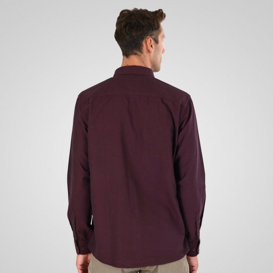 Double Outfitters GS-5225 Oxford srajca Bordo - Srajce - Moške srajce za Močnejše Postave