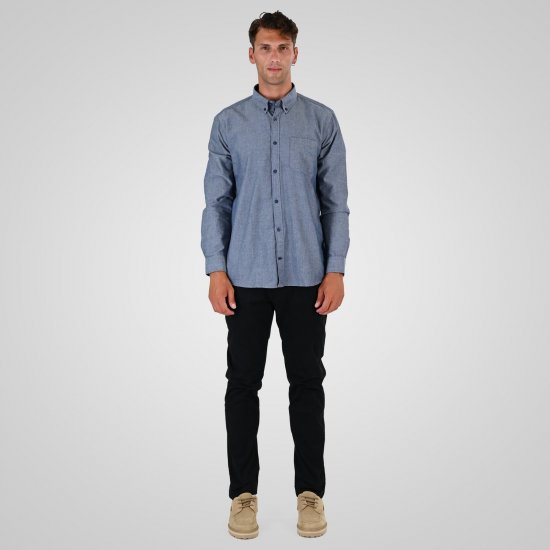 Double Outfitters GS-5225 Oxford srajca Svetlo modra - Srajce - Moške srajce za Močnejše Postave