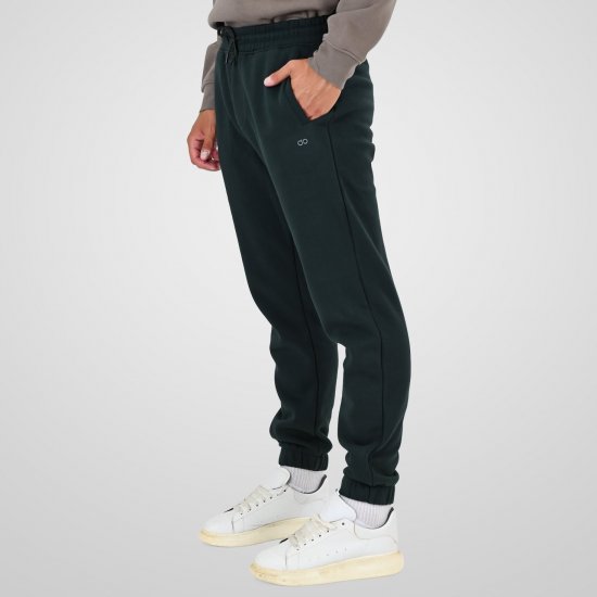 Double Outfitters MPAN-6055 Športne hlače Temno zelena - Trenirke & kratke trenirke - Moške Trenirke za Močnejše Postave