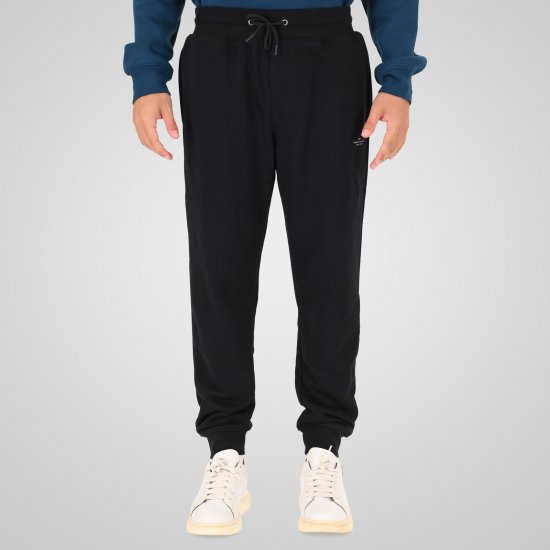 Double Outfitters MPAN-6057 Športne hlače Črna - Trenirke & kratke trenirke - Moške Trenirke za Močnejše Postave