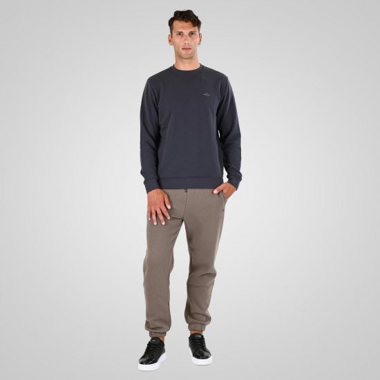 Double Outfitters MTOP-1141 Pulover Antracit - Puloverji & jopice - Moški Puloverji & Jopice za Močnejše Postave