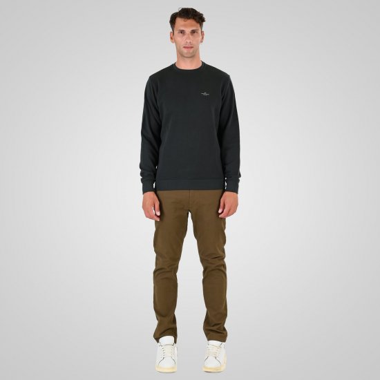 Double Outfitters MTOP-1141 Pulover Temno zelena - Puloverji & jopice - Moški Puloverji & Jopice za Močnejše Postave