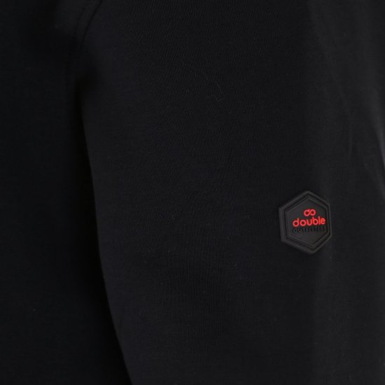 Double Outfitters MTOP-1158 Pulover z zadrgo Črna - Puloverji & jopice - Moški Puloverji & Jopice za Močnejše Postave