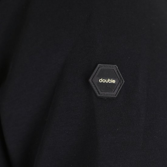 Double Outfitters MTOP-1160 Pulover s kapuco in zadrgo Črna - Puloverji & jopice - Moški Puloverji & Jopice za Močnejše Postave