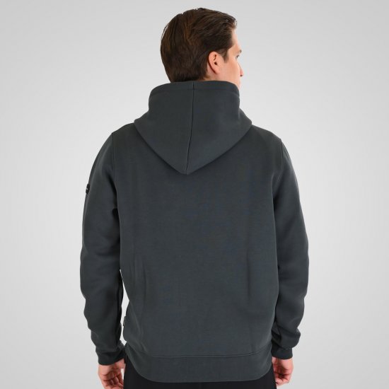 Double Outfitters MTOP-1160 Pulover s kapuco in zadrgo Temno zelena - Puloverji & jopice - Moški Puloverji & Jopice za Močnejše Postave