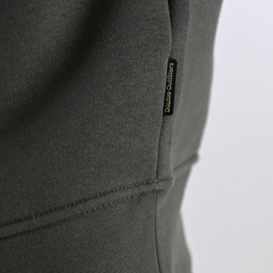 Double Outfitters MTOP-1163 Pulover s polovično zadrgo Kaki - Puloverji & jopice - Moški Puloverji & Jopice za Močnejše Postave