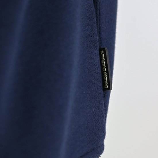 Double Outfitters MTOP-1163 Pulover s polovično zadrgo Mornarska - Puloverji & jopice - Moški Puloverji & Jopice za Močnejše Postave