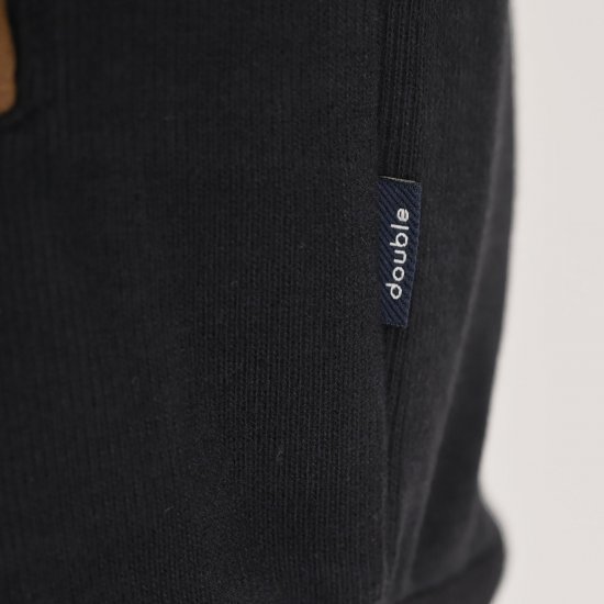 Double Outfitters SEL-1168 Pulover z zadrgo Črna - Puloverji & jopice - Moški Puloverji & Jopice za Močnejše Postave