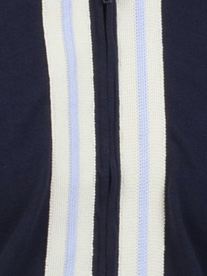 Mish Mash Belgrade Zip Through Polo Navy - Polo majice - Moške Polo Majice za Močnejše Postave