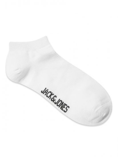 Jack & Jones Basic Kratke bambusove nogavice Bela 5-pack - Spodnje perilo & kopalne hlače - Moško Spodnje Perilo za močnejše postave