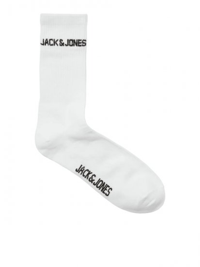 Jack & Jones Melvin Teniške nogavice Bela 3-pack - Spodnje perilo & kopalne hlače - Moško Spodnje Perilo za močnejše postave