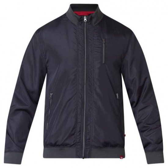 D555 Terron Bomber Jacket Black - Jakne - Moške bunde za Močnejše Postave