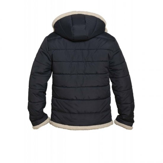 D555 Hudson Hooded Puffer Jacket Navy - Jakne - Moške bunde za Močnejše Postave