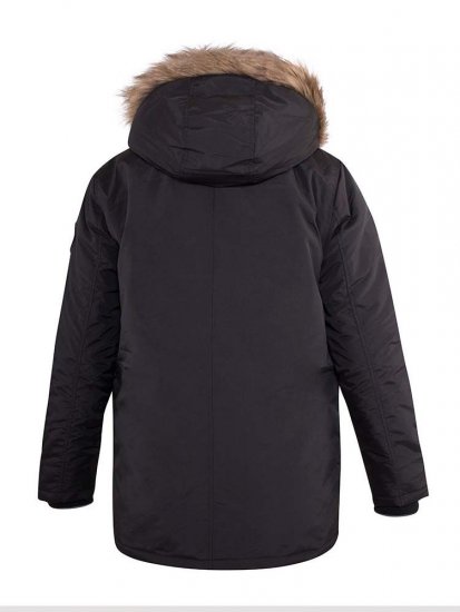 D555 Dundee Parka Jacket With Fur trimming and Teddy Fur Lined hood - Jakne - Moške bunde za Močnejše Postave