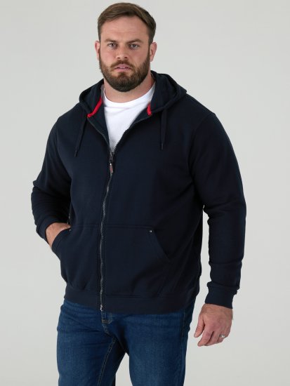 D555 Cantor Hoodie Black - Puloverji & jopice - Moški Puloverji & Jopice za Močnejše Postave