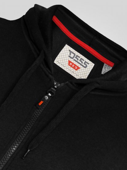 D555 Cantor Hoodie Black - Puloverji & jopice - Moški Puloverji & Jopice za Močnejše Postave
