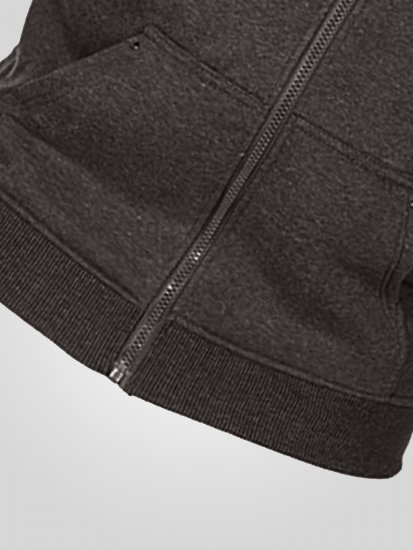 D555 Cantor Hoodie Grey - Puloverji & jopice - Moški Puloverji & Jopice za Močnejše Postave