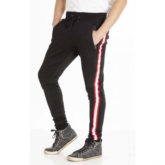 D555 Virginia Sweatpants Black - Trenirke & kratke trenirke - Moške Trenirke za Močnejše Postave