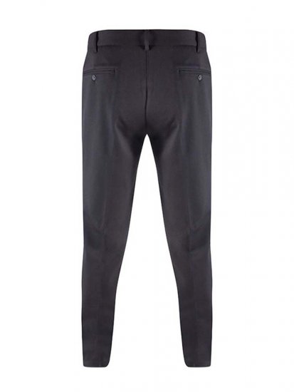 D555 Yarmouth Four Way Stretch Trouser With Flexible Waistband Black - Kavbojke & hlače - Moške Kavbojke in Hlače za Močnejše Postave