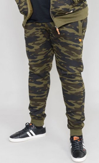 D555 Lambeth AOP Camo Cuffed Sweatpants - Trenirke & kratke trenirke - Moške Trenirke za Močnejše Postave