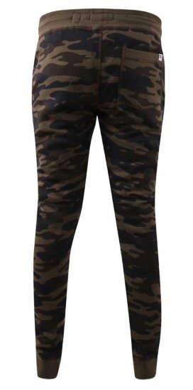 D555 Lambeth AOP Camo Cuffed Sweatpants - Trenirke & kratke trenirke - Moške Trenirke za Močnejše Postave